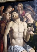 Dead Christ Supported by Angels by Sodoma