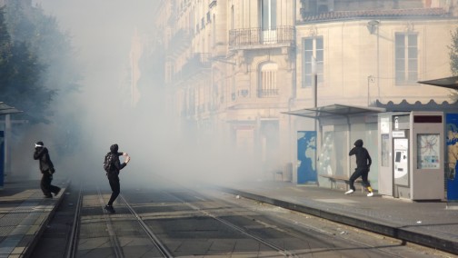Débordements lors de la manifestation du 17 octobre 2026 à Bordeaux.